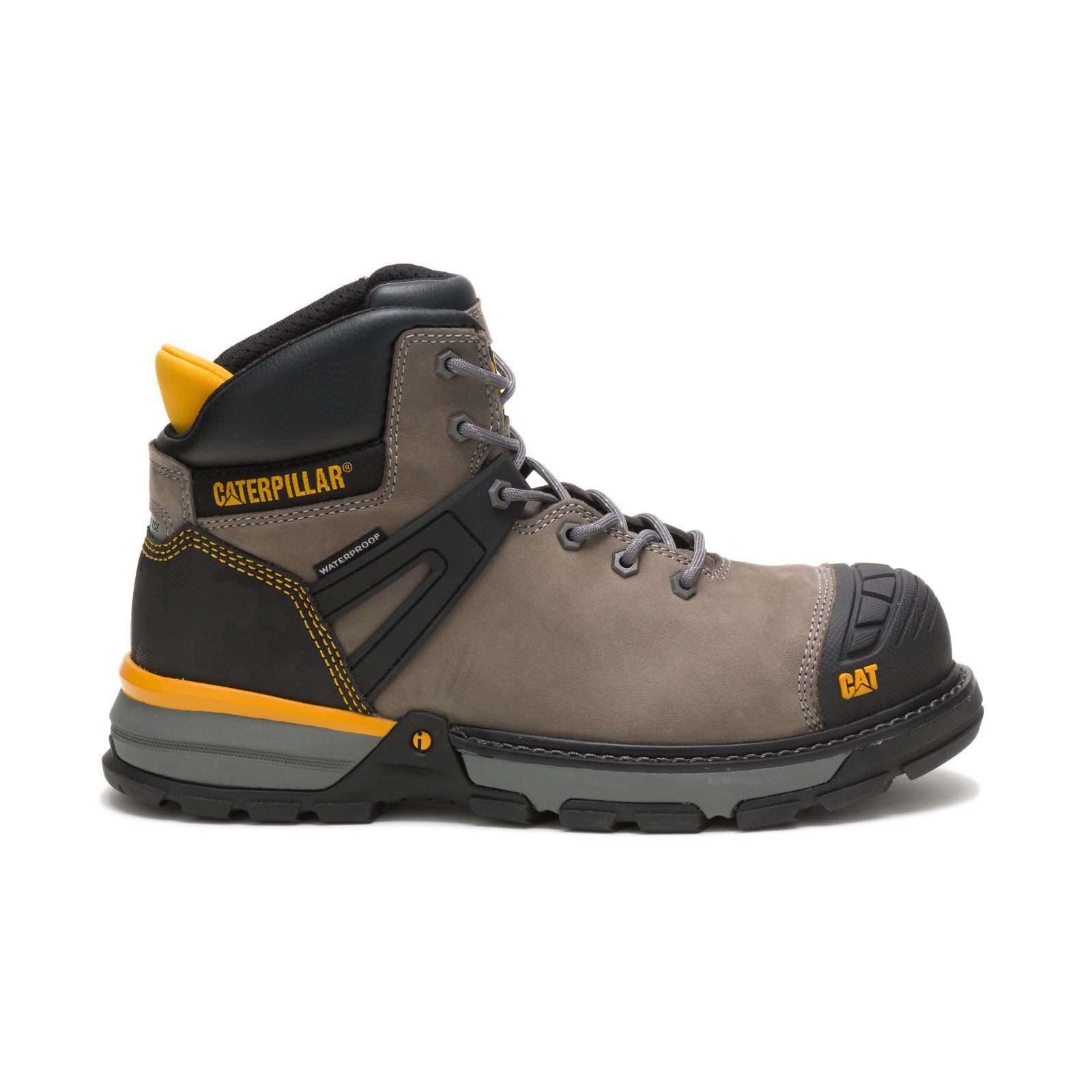 Men's Caterpillar Excavator Superlite Waterproof Nano Toe Csa Work Boots Brown/Black Ireland KSAL07312